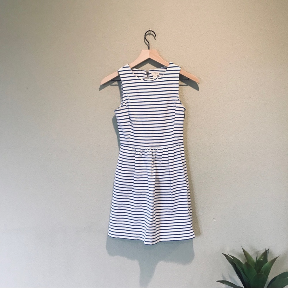 J CREW Striped Pocket Dress